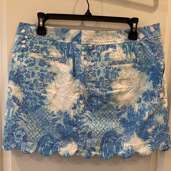 NWT—LILLY PULITZER Colette Skort,Sz 10,Blue Multi Toile Me About It Print—CUTE!! - Picture 2 of 4